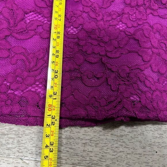 NBD × Naven Elina One Shoulder Waist Cut Out Lace Mini Dress, Magenta Women’s S - Picture 8 of 15